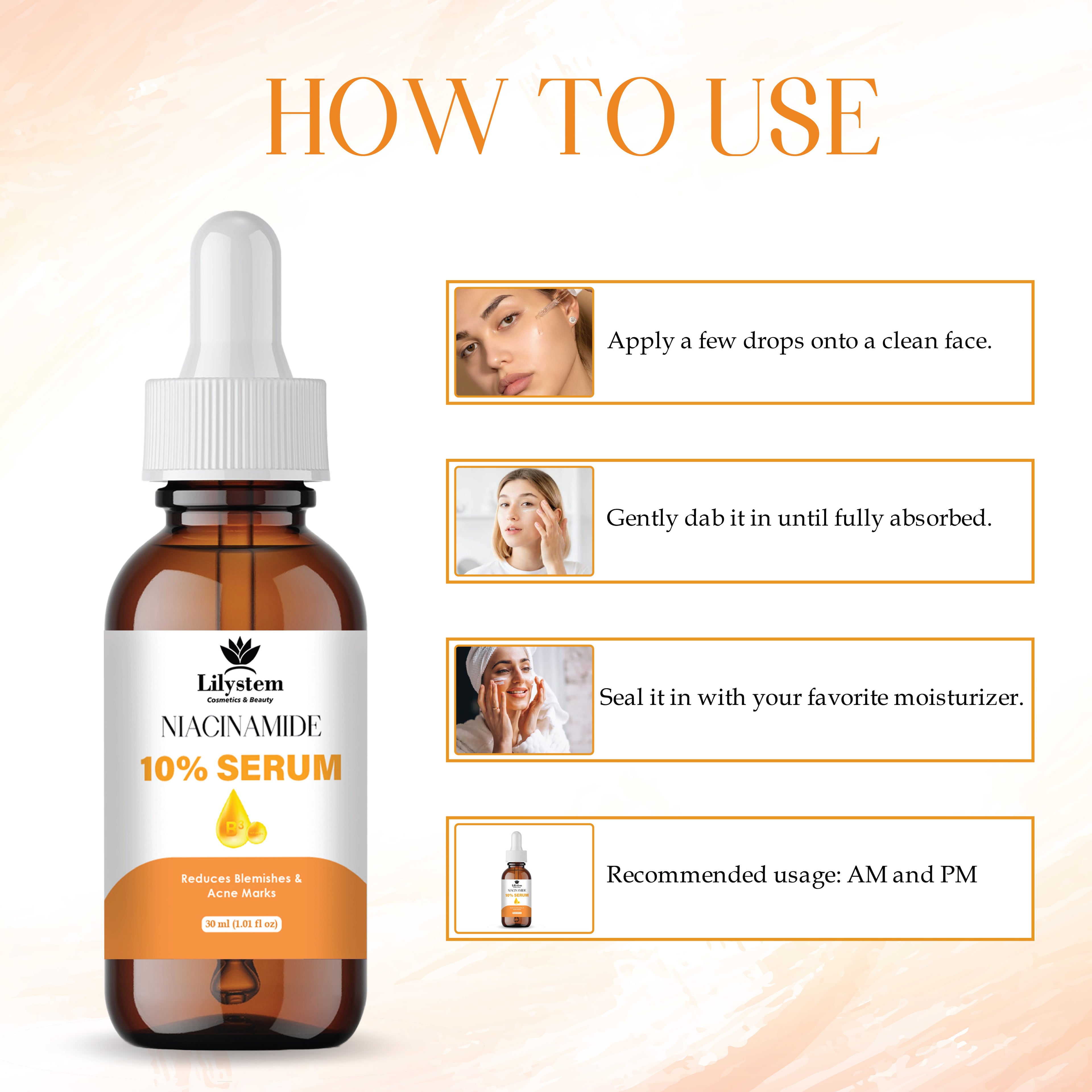 Niacinamide Serum 10% + Zinc 1% – Advanced Face Serum for Pore Minimizing, Oil Control & Brightening