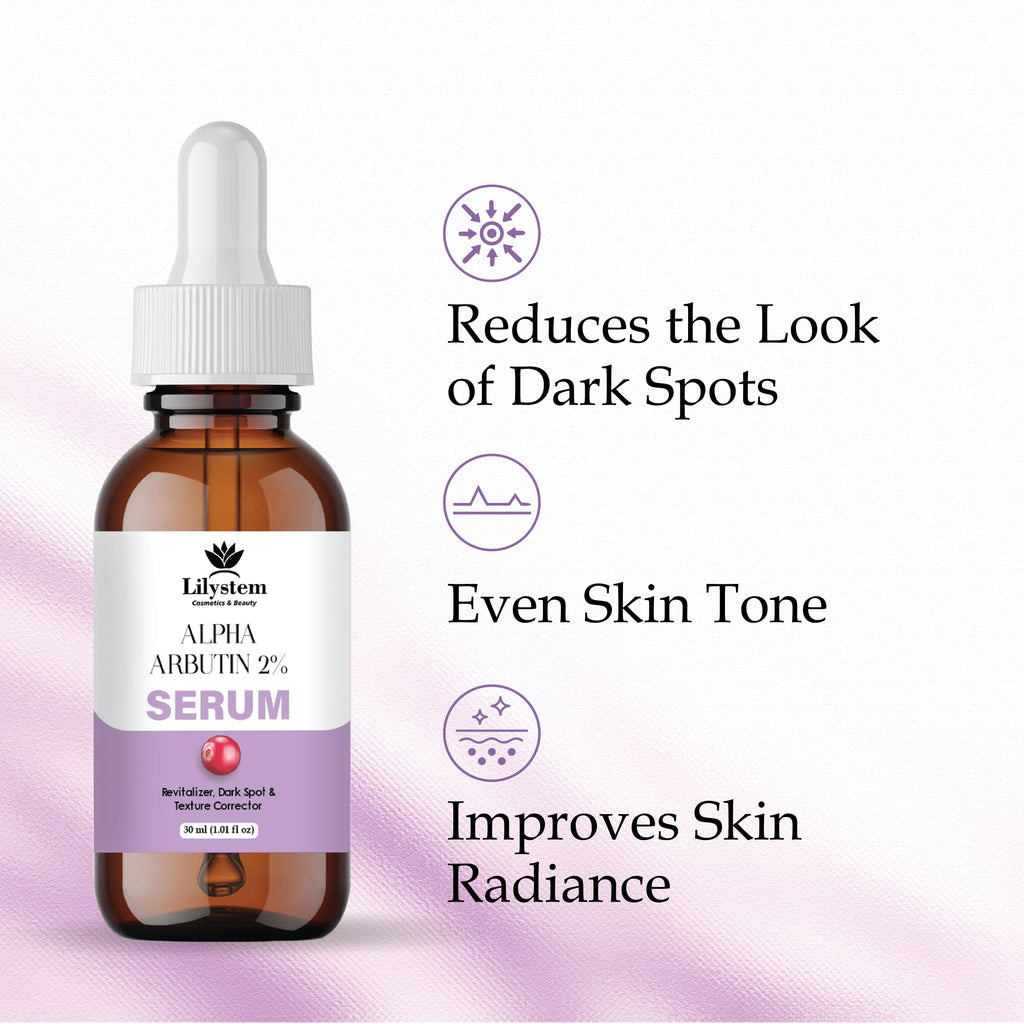 Alpha Arbutin Serum for Dark Spots, Hyperpigmentation & Uneven Skin Tone – Brightening Face Serum with Hyaluronic Acid & Niacinamide