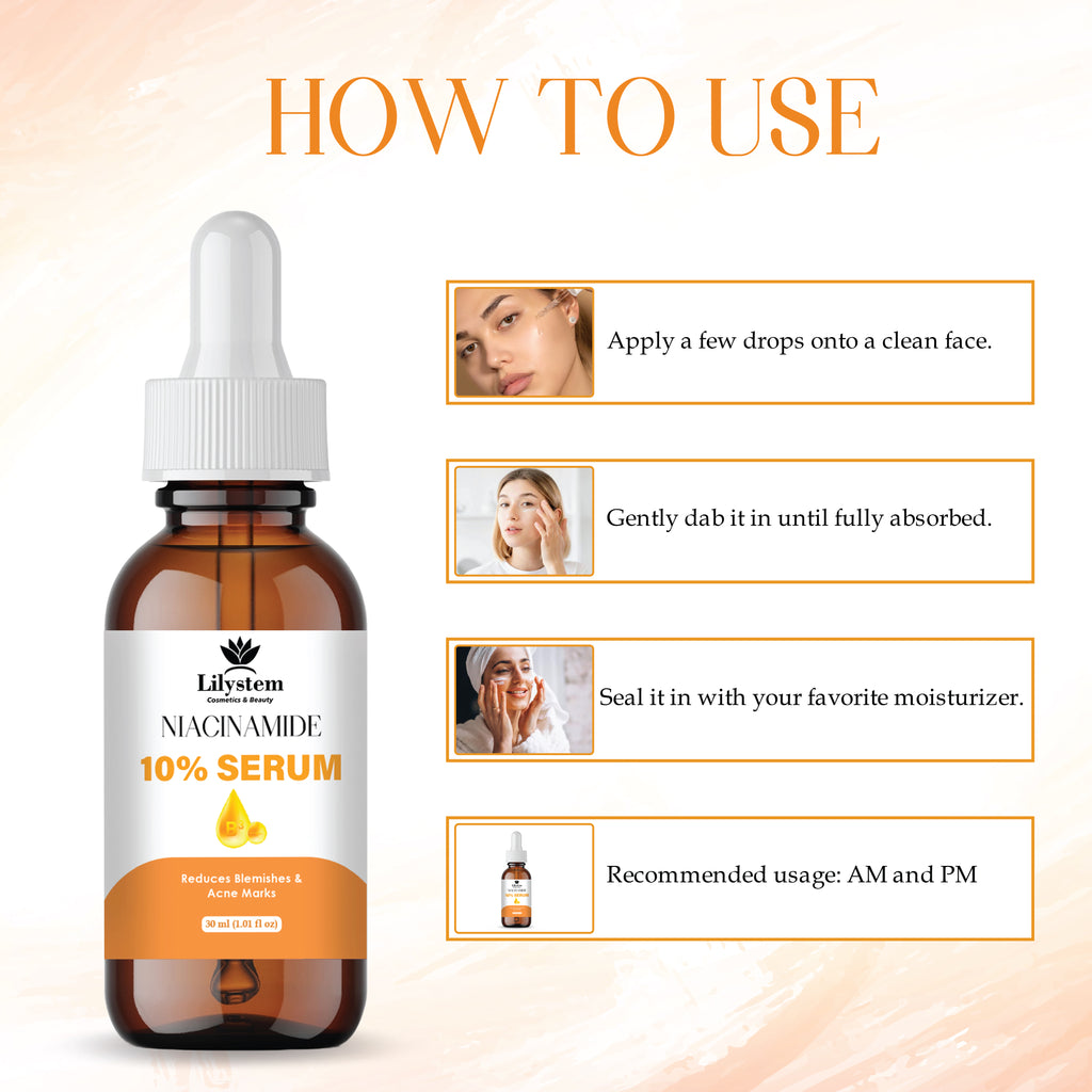Niacinamide Serum 10% + Zinc 1% – Advanced Face Serum for Pore Minimizing, Oil Control & Brightening