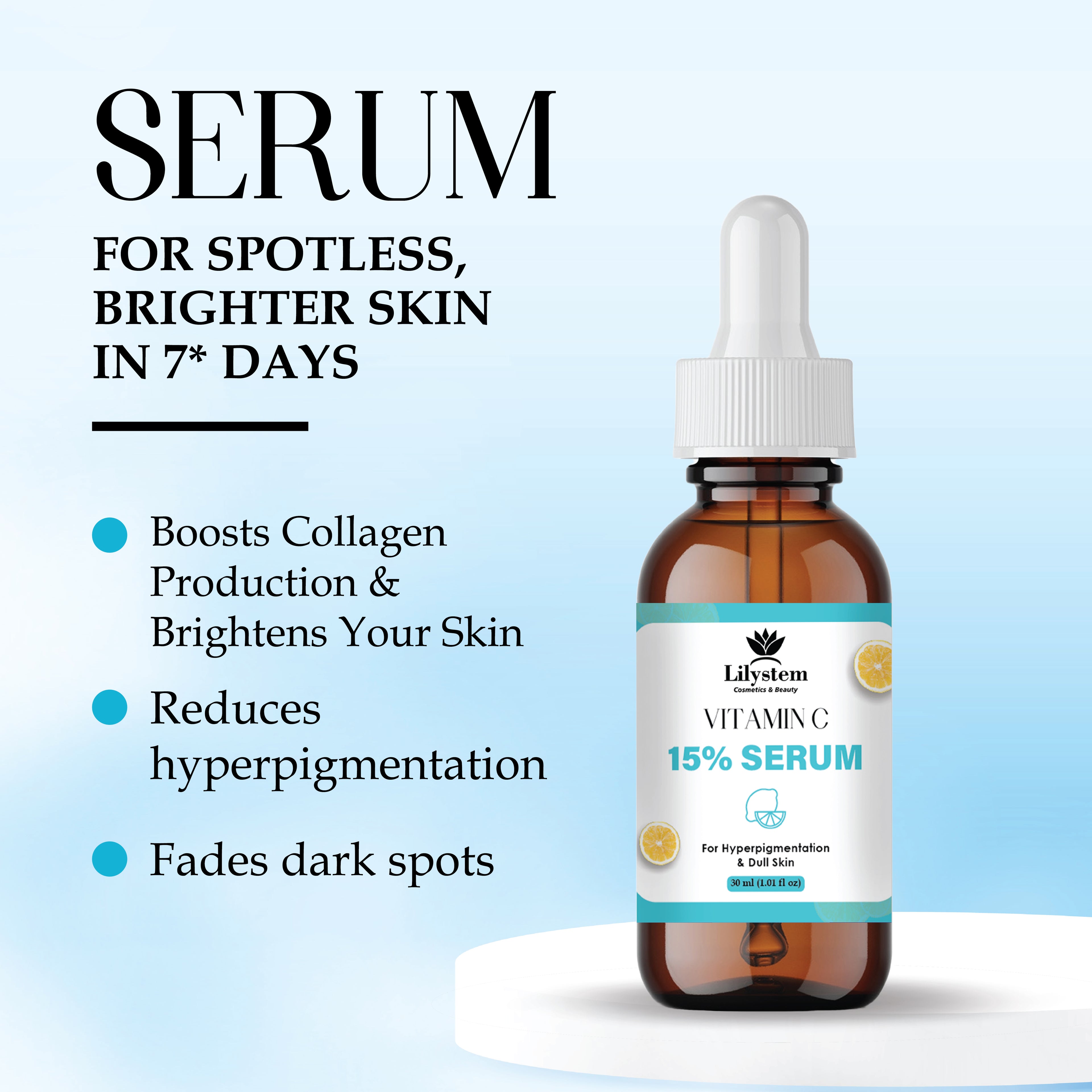 Vitamin C Serum for Face – Anti-Aging, Brightening & Hydrating Serum with Hyaluronic Acid & Vitamin E